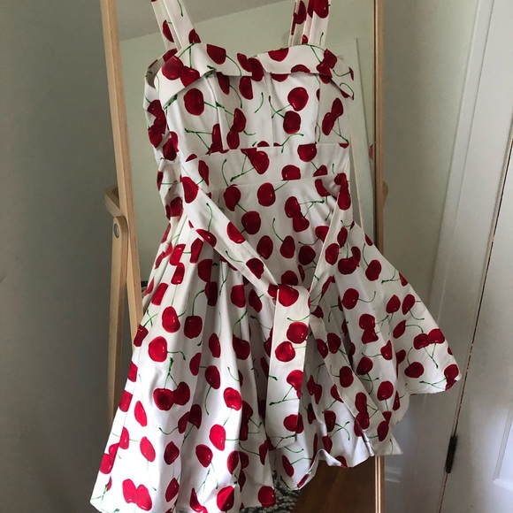 Cutest Ever Red Cherry Summer Dress - Picture 1 of 1